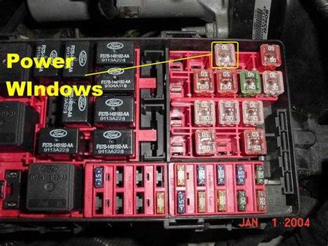 1998 ford explorer power distribution box|Ford Explorer 2nd gen relay.